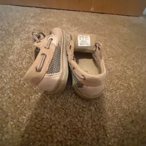 Baby sperry’s 1 month missing laces